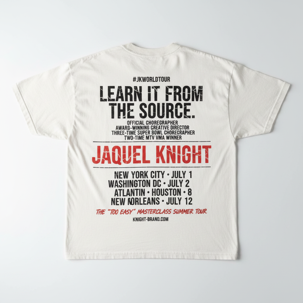 Too Easy Tour Shirt — Back